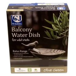 CJW Balus fuglebad musling til balkon – Olivengrøn
