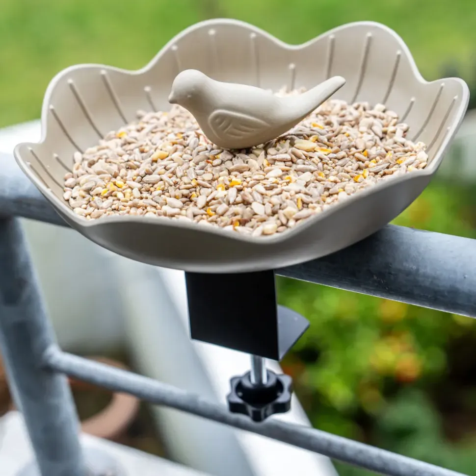 CJW Balus fuglefoderskål til balkon – Olivengrøn