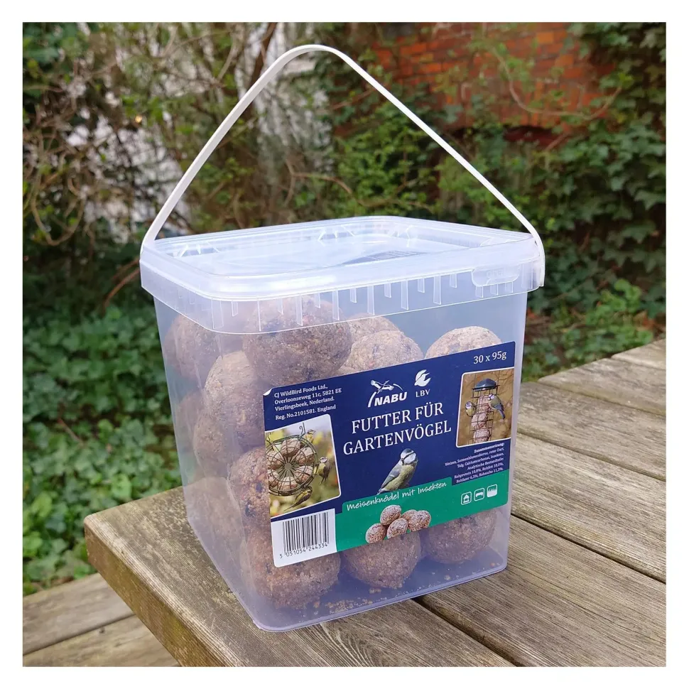 CJ Wildlife 30 stk. fedtkugler med insekter