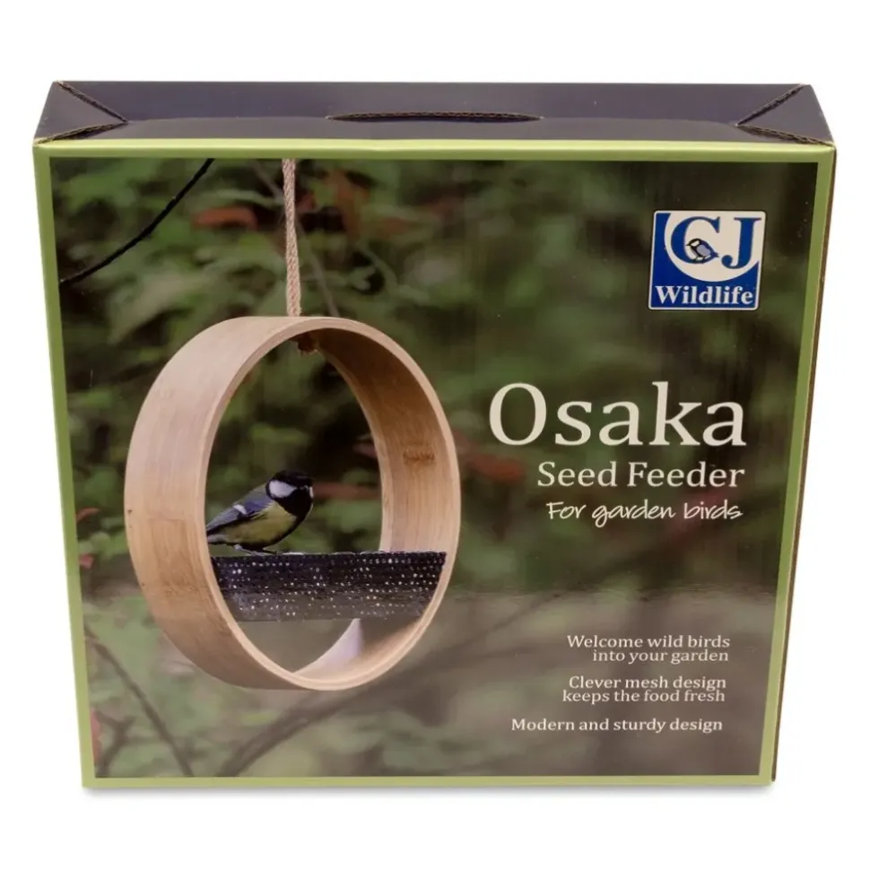 CJW Osaka foderautomat til frø i bambus og metal