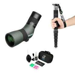 DOF BirdLife Wren 8-24×50 mm + kulfiber monopod + DOF BirdLife rensesæt komplet sæt | Teleskop
