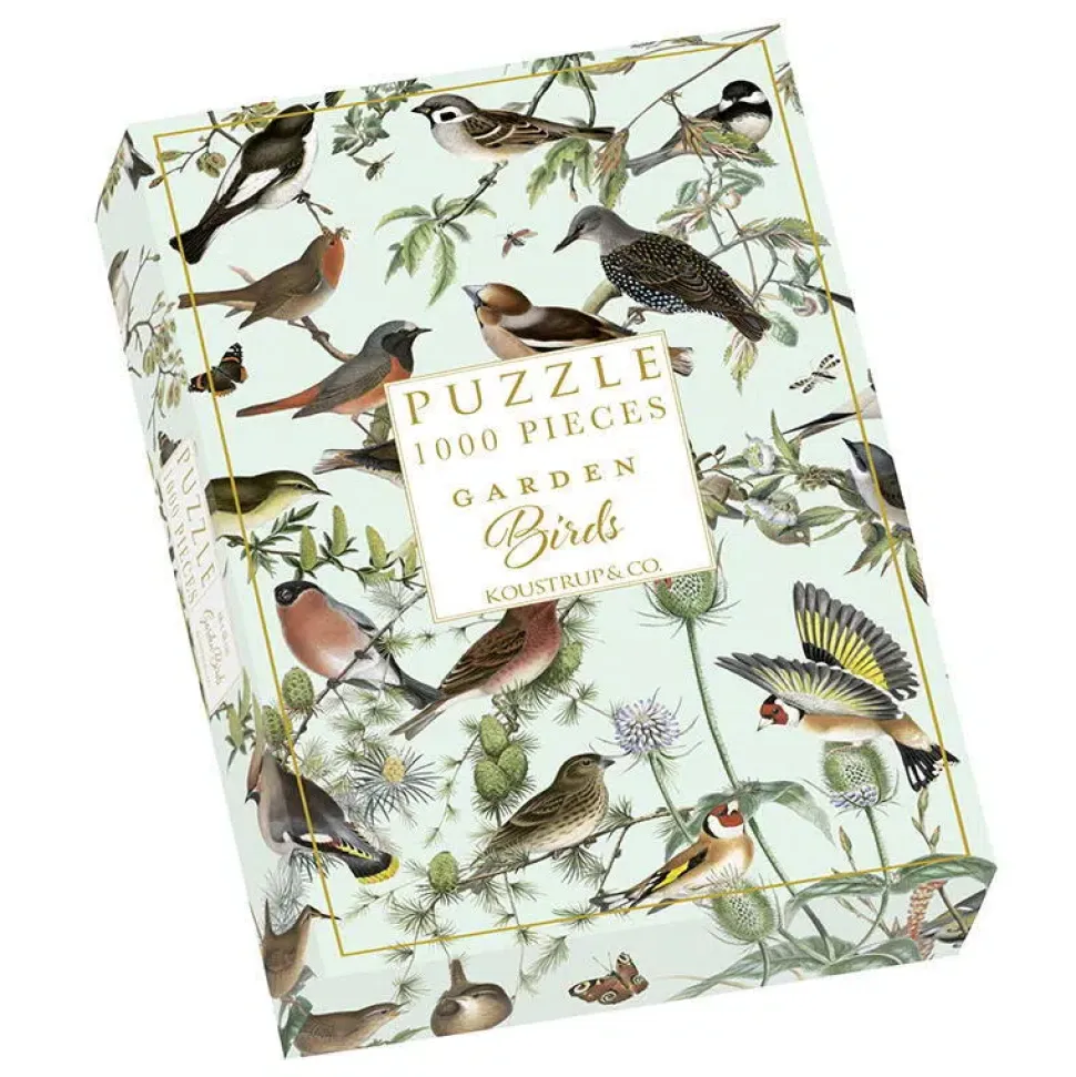 Garden Birds puslespil – 1000 brikker Koustrup & co.
