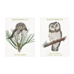 Minikort efterår – Perleugle