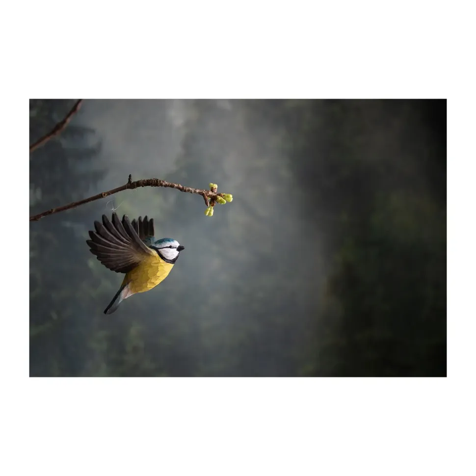 Wildlife Garden Decobird Flyvende blåmejse dekorationsfugl