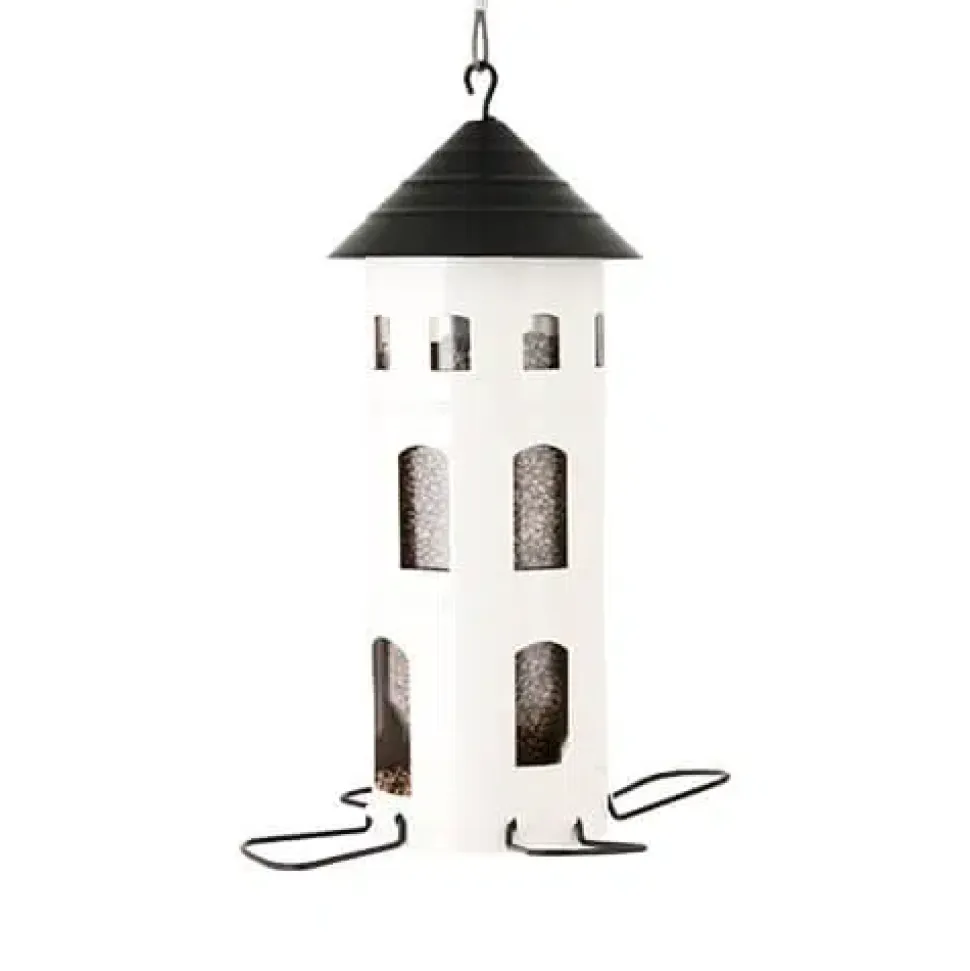 Wildlife Garden fodertårn i metal – Hvid