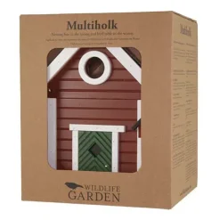 Wildlife Garden Multiholk fugle- og foderhus – Rød hytte